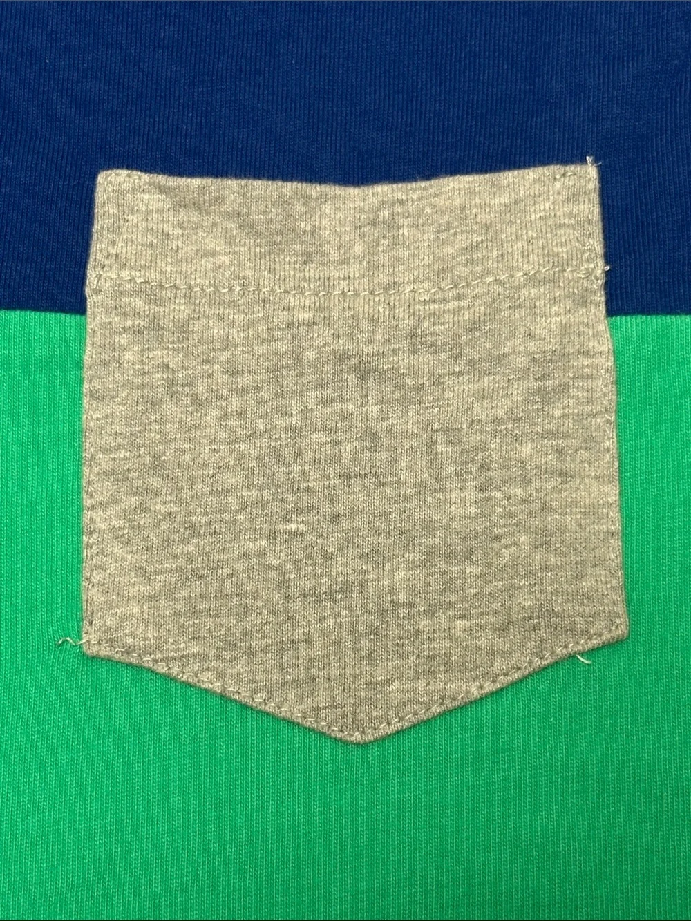 Gymboree Blue & Green Colorblock Tank with Gray Pocket